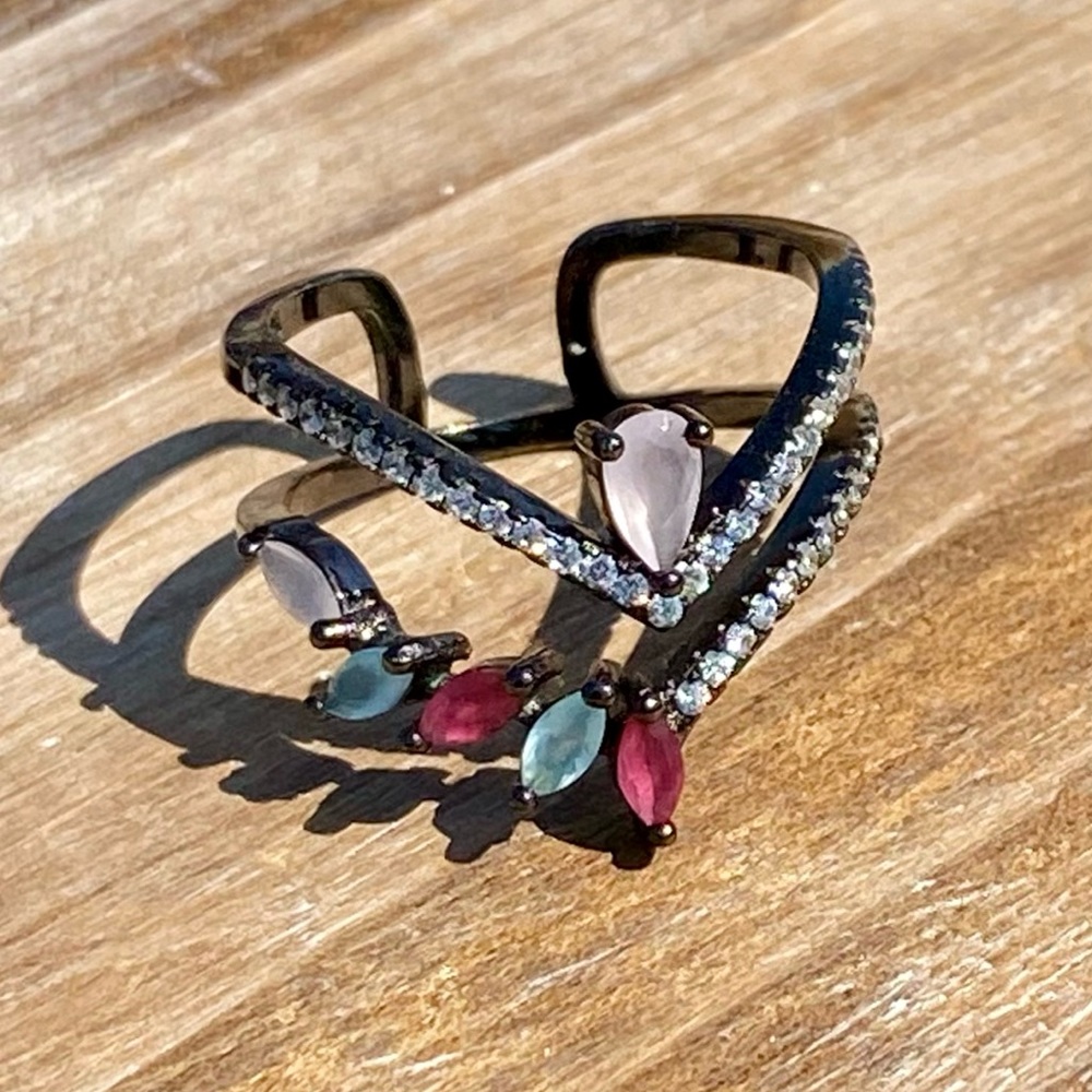 Chalcedony & Ruby Ring - image 5